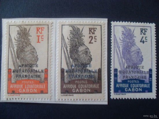 Франция. Французские колонии (Экваториальная Африка, Габон) 1924