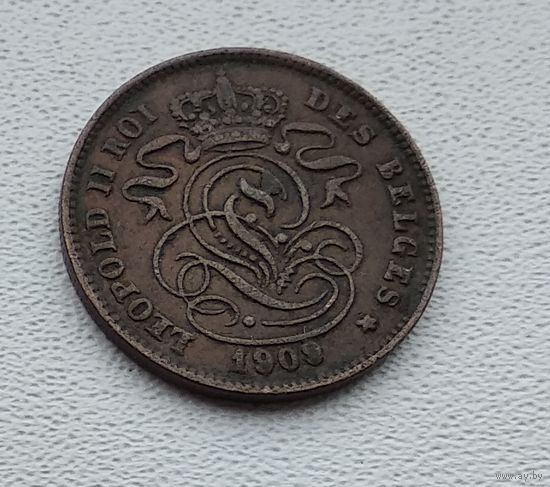 Бельгия 2 сантима, 1909 'DES BELGES' 3-14-45