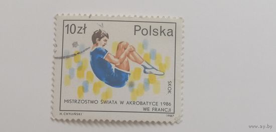 Польша 1987. Успешные польские спортсмены на нескольких чемпионатах мира в 1986 году. Спорт.