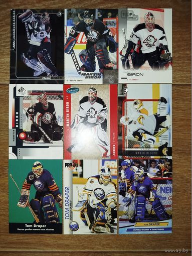 Хоккейные карточки.НХЛ. ВРАТАРИ.Buffalo Sabres. 31 КАРТA