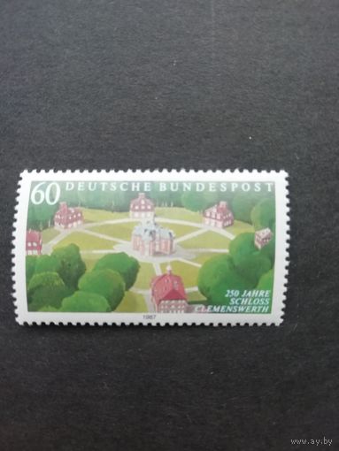 ФРГ 1987 Марка "250 лет замку Клеменсферт" (чистая**) Mi.1312 каталог 1.70 евро