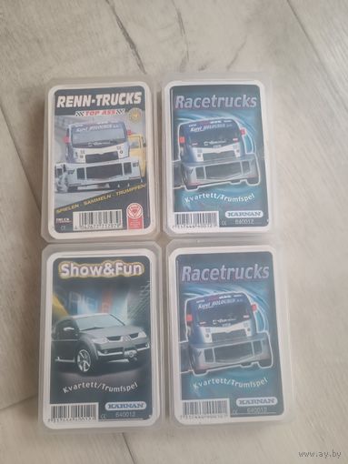 Карточки в пластиковом кейсе 4 набора