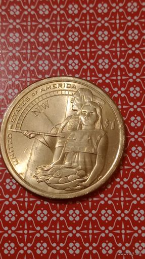 США 1 доллар 2014 гостеприимство индейцев