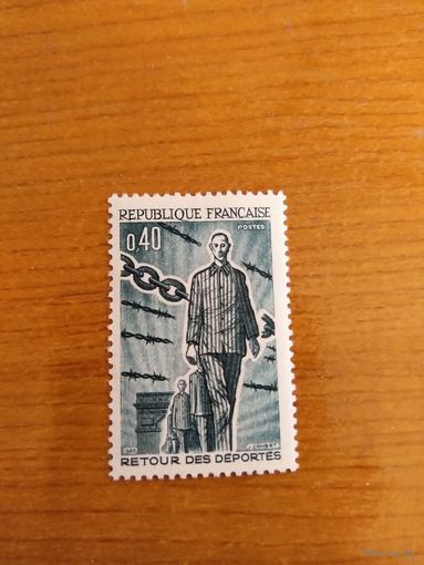 1965 Франция 20 лет возвращения депортированных война чистая клей MNH** выпускалась одиночкой (3-4)