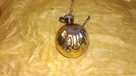 Елочная игрушка СССР редкая . Лира . Шар