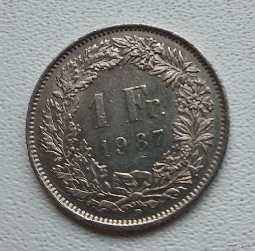 Швейцария 1 франк, 1987 1-5-17