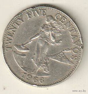 Филиппины 25 сентаво 1966