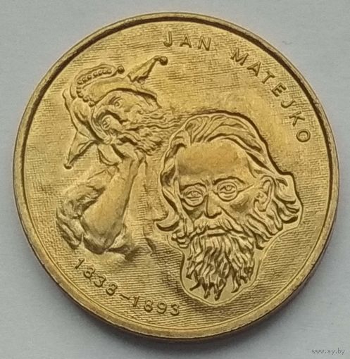 Польша 2 злотых 2002 г. Художники Польши 19-20 века. Ян Матейко