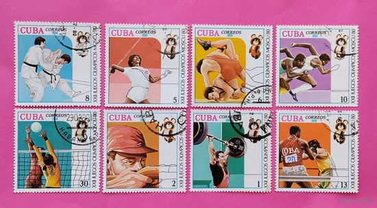 Куба. Спорт. Олимпиада. ( 8 марок ) 1980 года. 4-17.