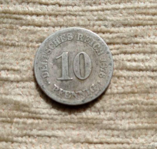 Werty71 Германия 10 пфеннигов 1876 В B