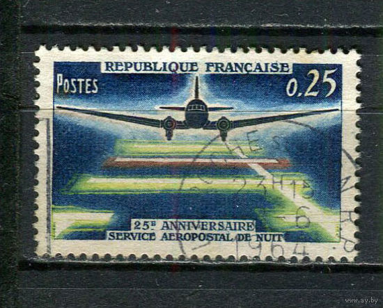 Франция - 1964 - Авиация - [Mi. 1471] - полная серия - 1 марка. Гашеная.  (Лот 79Fk)-T25P20