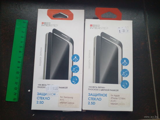 Защитное стекло 2,5 D для iPhone и Samsung. ЗА ВСЕ