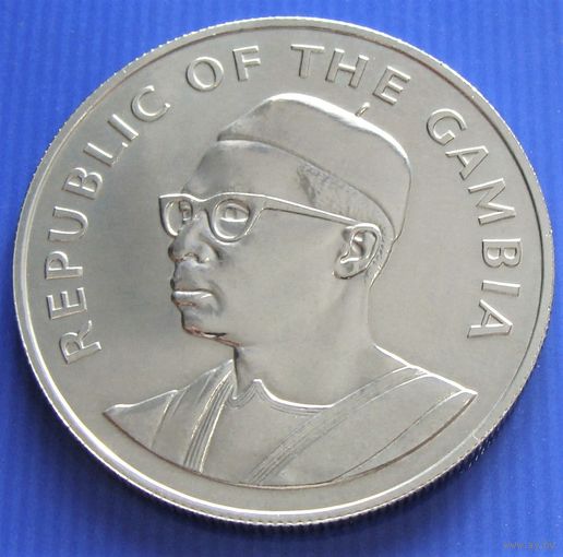 Гамбия. 10 даласи 1975 год  KM#16  "10 лет Независимости"  Тираж: 50.000 шт