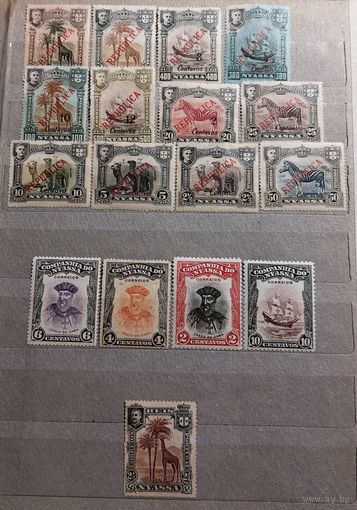 Португальские колонии Ньяса 1911-22 Чистые марки, прекрасное пополнение коллекции!
