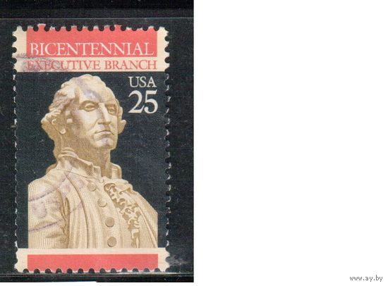 США-1989, (Мих.2040),  гаш.,  Личности, Вашингтон (одиночка)