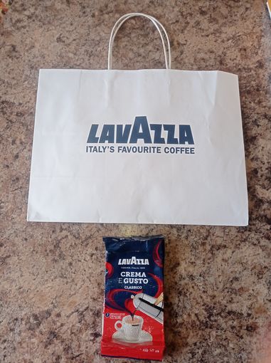 Упаковка от кофе Lavazza, фирменный пакетик. Лотом