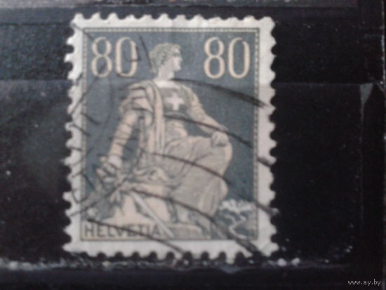 Швейцария 1916 Швейцария сидит 80с