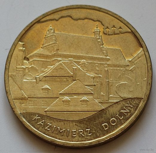 Польша 2 злотых 2008 год "Памятники Польши - Казимеж-Дольны"