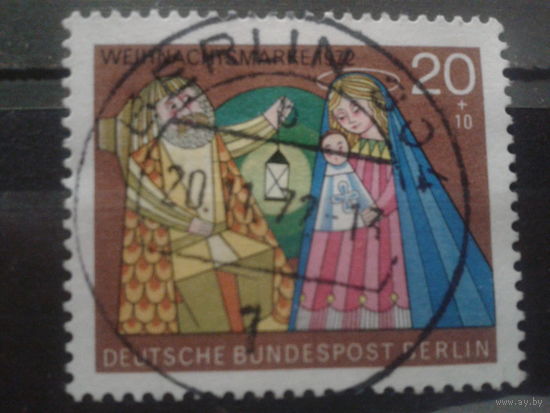 Берлин 1972 Рождество Михель-0,6 евро гаш.