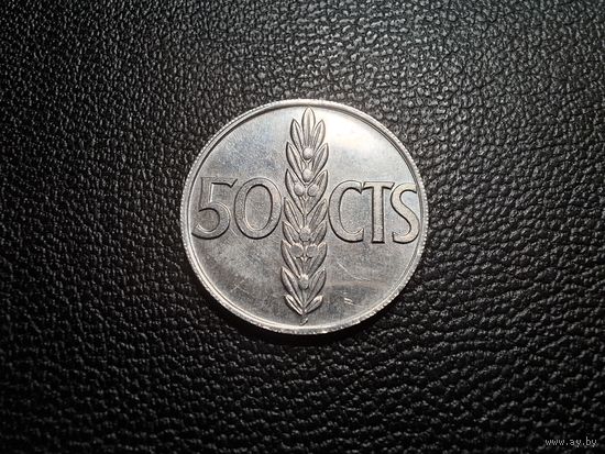 Испания 50 сентимо 1966