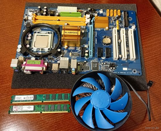 Комплект Intel Core 2 Duo E7600 (Gigabyte GA-P31-ES3G), 4Gb