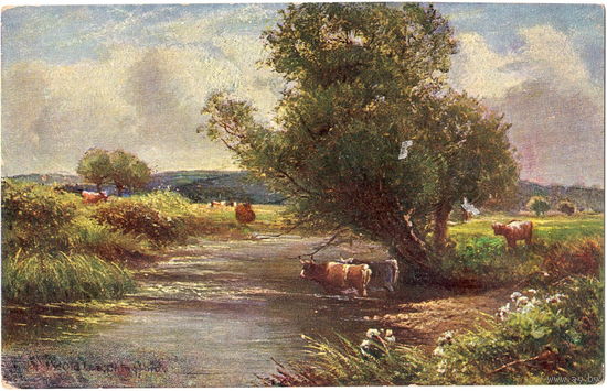 Почт. карточка, Европа, 1924 г.