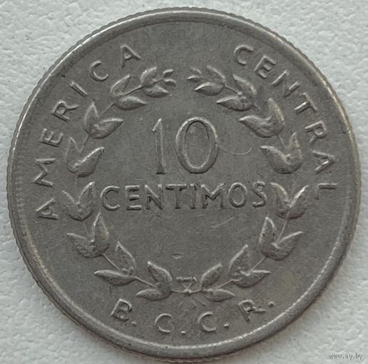 Коста-Рика 10 сентимо 1969 г.