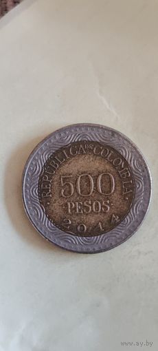 Колумбия 500 песос 2014