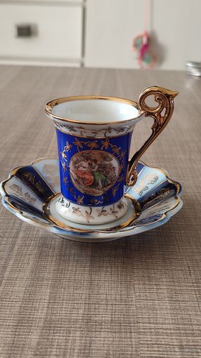 Кофейная пара ГДР позолота