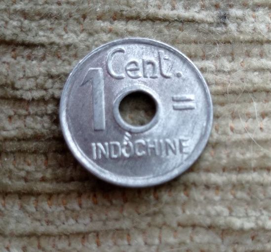 Werty71 Французский Индокитай 1 сантим 1943 цент