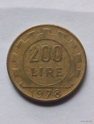 Италия. 200 лир 1978 года. (4)