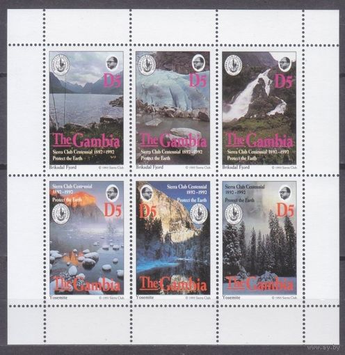 1994 Гамбия 1844-1849KL Пейзаж - Sierra Club 15,00 евро