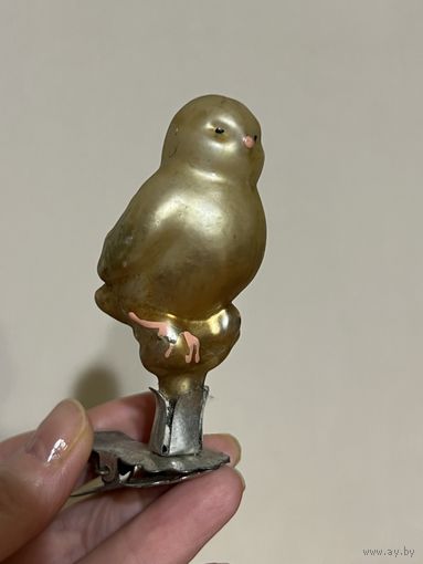 Ёлочная игрушка СССР !!! СИНИЧКА !!! КУЛЬТИГРУШКА !!! 1 !!!С РУБЛЯ !!!