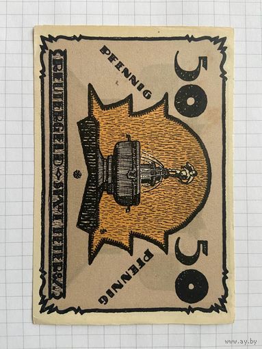 50 пфеннингов (нотгельды) 1921 г. Германия.
