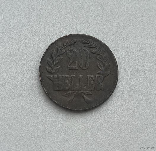 ГЕРМАНСКАЯ ВОСТОЧНАЯ АФРИКА  20 геллер 1916 г.