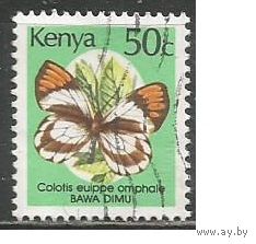 Кения. Бабочка колотис. 1988г. Mi#417.