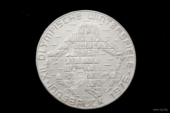 100 шиллингов 1976 г. Австрия, Рудольф Кирхшлегер. "XII зимние Олимпийские игры"