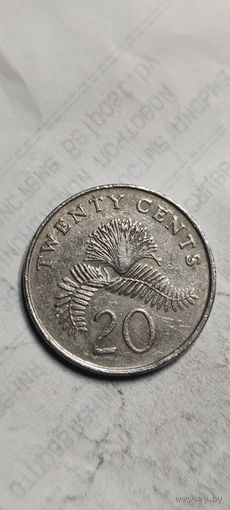 Сингапур 20 цент 1989