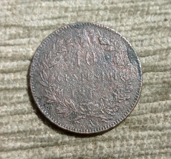 Werty71 Италия 10 чентезимо 1867
