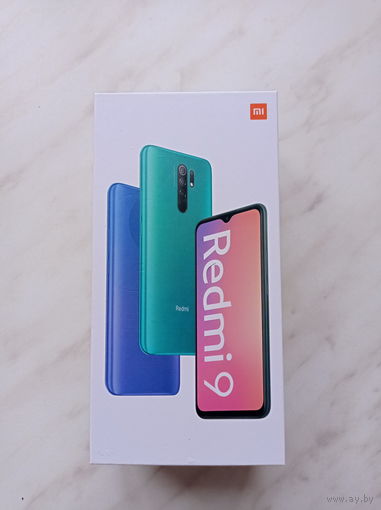 Коробка от мобильного телефона Redmi 9 Carbon Grey 4GB RAM 64GB ROM