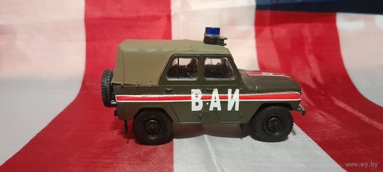 Машинка (модель) deagostini 1:43 УАЗ-469 ВАИ