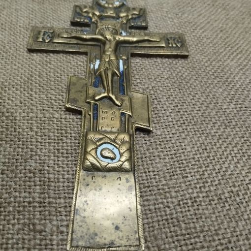 Крест Распятие, 19 век. Хороший сохран.