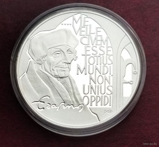 Серебро 0.925! Нидерланды 25 ЭКЮ, 1991 Эразм Роттердамский