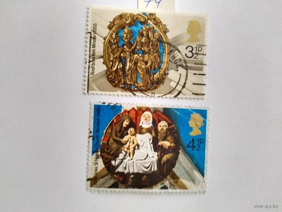 Великобритания  1974  2м    Рождество