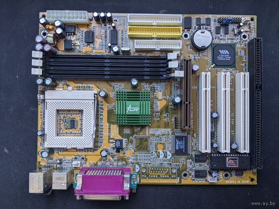 Acorp 6VIA82 Socket 370 материнская плата Ретро