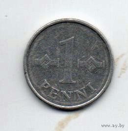 ФИНЛЯНДСКАЯ РЕСПУБЛИКА. 1 ПЕННИ 1972