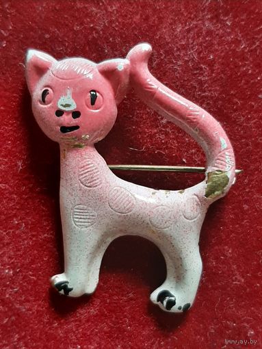 Значок Брошь Кот.