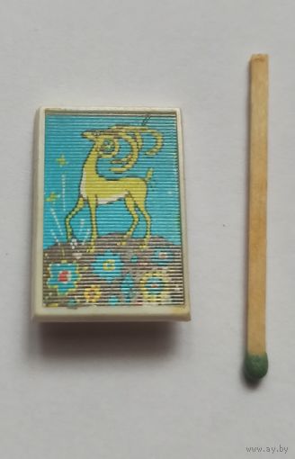 Знак, значок стерео, переливашка из СССР, из мультика