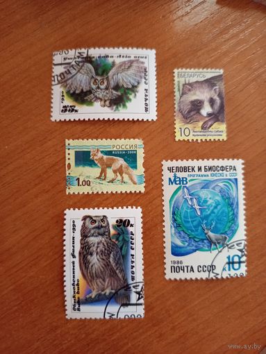 5 марок фауна (3-11)
