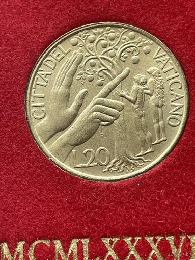 Ватикан 20 лир 1988 г.